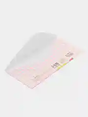 Белый конверт-открытка  для денег подарочный