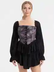 Угольный лёгкое платье-туника