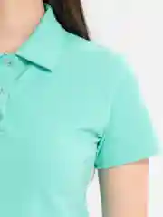 Мятный платье поло футболка