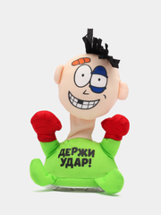 Игрушка для битья "Антистресс Весельчак" со звуками, полиэстер, 2xААА, 21 x 14 см, 3 цвета