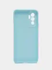 Голубой силиконовый чехол для Vivo V23e (Виво В23Е), прозрачный