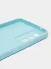 Голубой силиконовый чехол для Vivo V23e (Виво В23Е), прозрачный