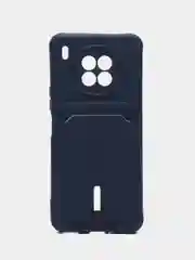 Темно-синий силиконовый чехол для Huawei Honor 50 lite/Nova 8i (Хонор 50 лайт/Нова 8 ай)