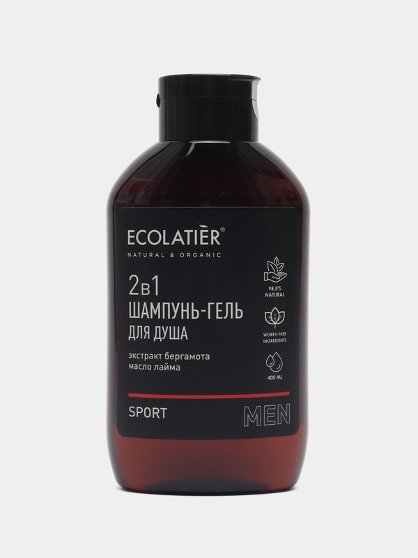 Ecolatier Men Шампунь и гель для душа 2в1 Sport 400мл