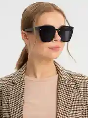 Черный очки солнцезащитные MIRSEE, женские, цветные, с большой оправой