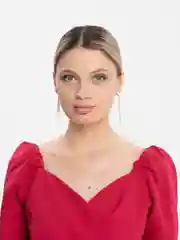 Кремовый серьги длинные в золоте и серебре