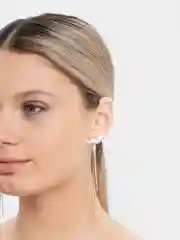 Лимонный серьги длинные в золоте и серебре