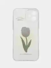 Белый чехол на iPhone 11/15/12/13/14/Pro Max/Plus (Айфон про макс) прозрачный, силиконовый