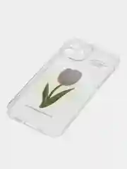 Белый чехол на iPhone 11/15/12/13/14/Pro Max/Plus (Айфон про макс) прозрачный, силиконовый