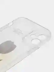 Белый чехол на iPhone 11/15/12/13/14/Pro Max/Plus (Айфон про макс) прозрачный, силиконовый