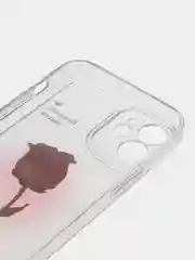 Белый чехол на iPhone 11/15/12/13/14/Pro Max/Plus (Айфон про макс) прозрачный, силиконовый