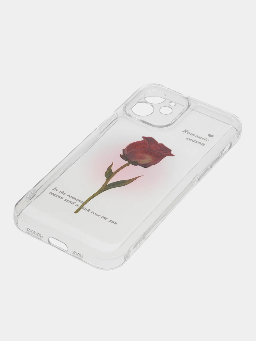 Белый чехол на iPhone 11/15/12/13/14/Pro Max/Plus (Айфон про макс) прозрачный, силиконовый