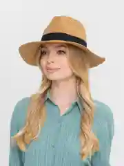 Пудровый шляпа женская летняя