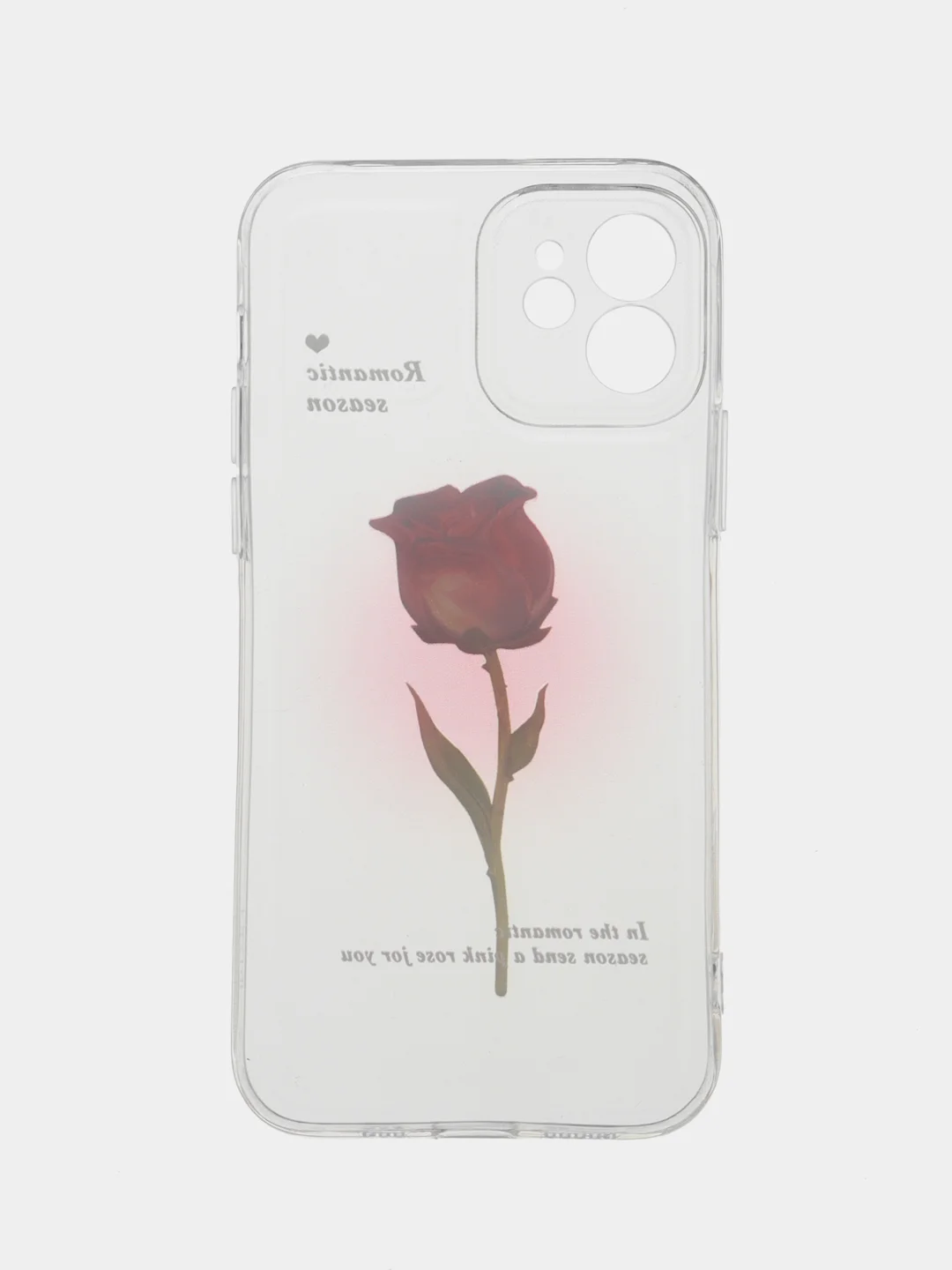 Белый чехол на iPhone 11/15/12/13/14/Pro Max/Plus (Айфон про макс) прозрачный, силиконовый