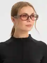 Коралловый солнцезащитные очки женские, прямоугольные. MIRSEE