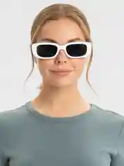 Белый солнцезащитные очки женские, прямоугольные. MIRSEE