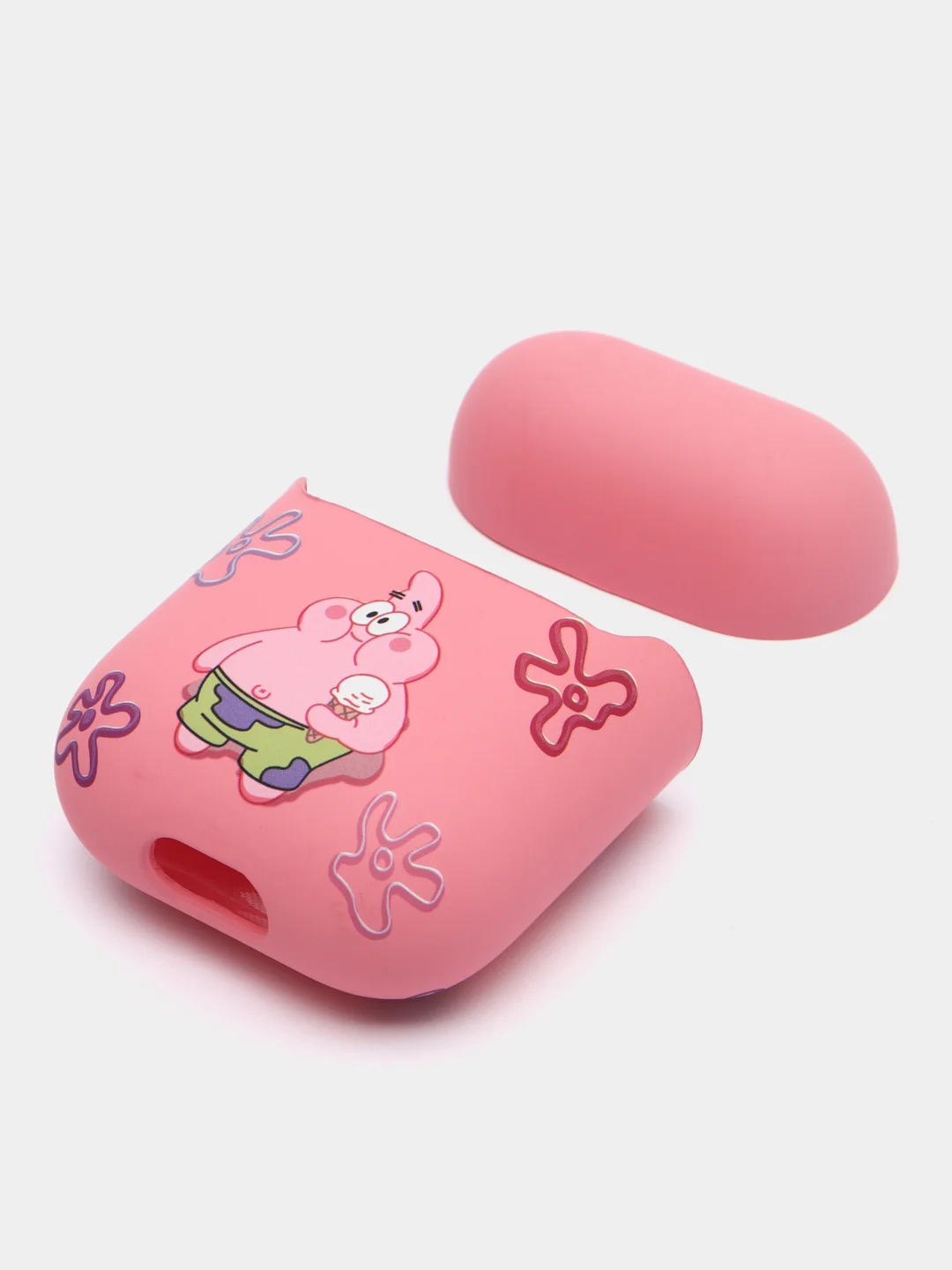 Розовый чехол для наушников Apple AirPods 1 / Pro 2 / 3, силиконовый