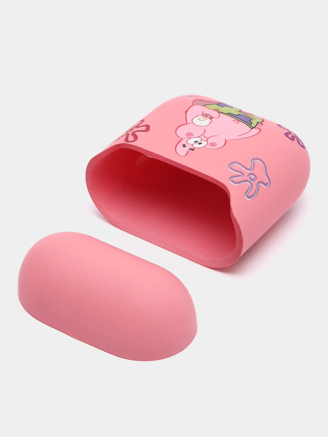Розовый чехол для наушников Apple AirPods 1 / Pro 2 / 3, силиконовый