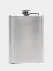 Голубой фляжка из нержавеющей стали, Лучший охотник, фляга 9 oz (240 мл)