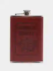 Бордовый фляжка из нержавеющей стали, Лучший охотник, фляга 9 oz (240 мл)