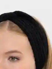 Угольный повязка на голову вязаная