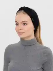 Угольный повязка на голову женская / вязаная повязка/ чалма