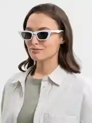 Белый солнцезащитные очки женские, очки cat-eye