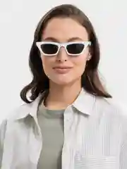 Белый солнцезащитные очки женские, очки cat-eye