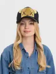 Золотой кепка женская, с принтом