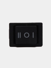 Переключатель KCD1-203 B/6P on-off-on черный (6A 250VAC) (6 контактов)