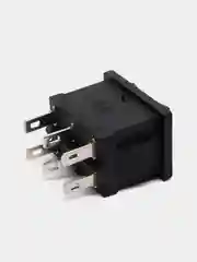Переключатель KCD1-203 B/6P on-off-on черный (6A 250VAC) (6 контактов)