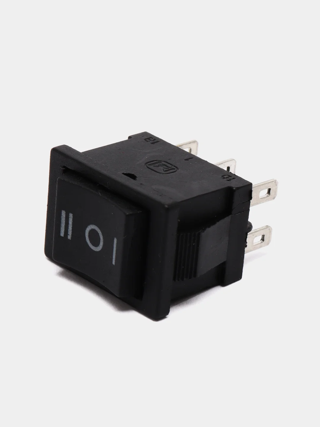 Переключатель KCD1-203 B/6P on-off-on черный (6A 250VAC) (6 контактов)