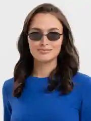 Черный очки солнцезащитные прямоугольные