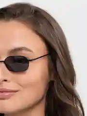 Черный очки солнцезащитные прямоугольные