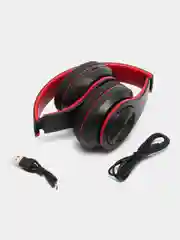 Алый наушники беспроводные B39, складные, RGB-подсветка, Bluetooth 5.0, встроенный MP3 microSD