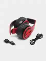 Красный наушники беспроводные B39, складные, RGB-подсветка, Bluetooth 5.0, встроенный MP3 microSD