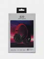 Белый наушники беспроводные B39, складные, RGB-подсветка, Bluetooth 5.0, встроенный MP3 microSD