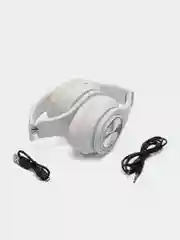 Белый наушники беспроводные B39, складные, RGB-подсветка, Bluetooth 5.0, встроенный MP3 microSD
