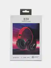 Синий наушники беспроводные B39, складные, RGB-подсветка, Bluetooth 5.0, встроенный MP3 microSD