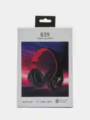 Черный наушники беспроводные B39, складные, RGB-подсветка, Bluetooth 5.0, встроенный MP3 microSD