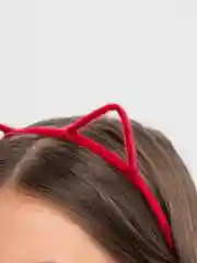 Красный ободки с ушками