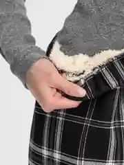 Черный брюки женские теплые