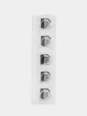 5 штук Конденсатор SMD твердотельный 220uF 16V 6.3x7.7 105*C 220мкф 16В