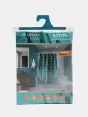 Занавеска для ВК 180х240см Loft Аквамарин PR1802400038 ( 12 колец в комплекте)