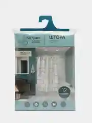 Занавеска для ВК 180х240см Quadro EV180240003 (PEVA, 12 люверсов) MySpace