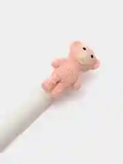 Розовый ручка гелевая с мультяшными фигурками