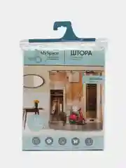 Занавеска для ВК 200х240см Moto PR200240037 (Полиэстер/жаккард, 16 пласт.колец) MySpace
