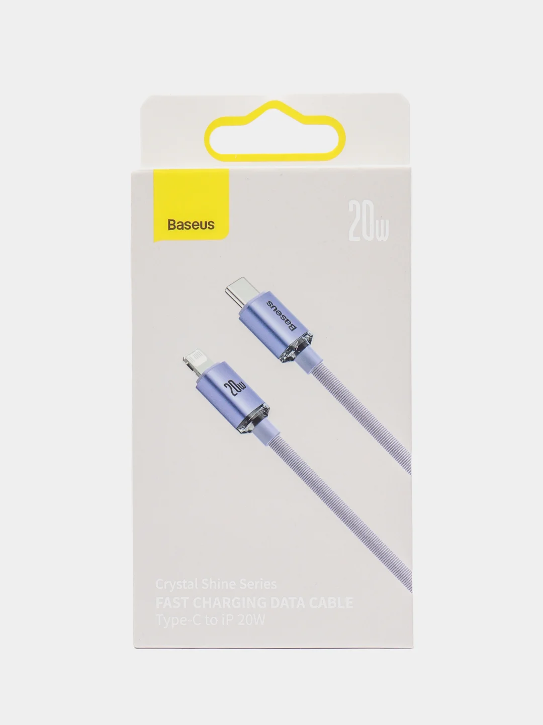 Пурпурный кабель Baseus Crystal Fast Charging Data Cable Type-C to Lightning 20W 1,2-2 m (для iPhone)