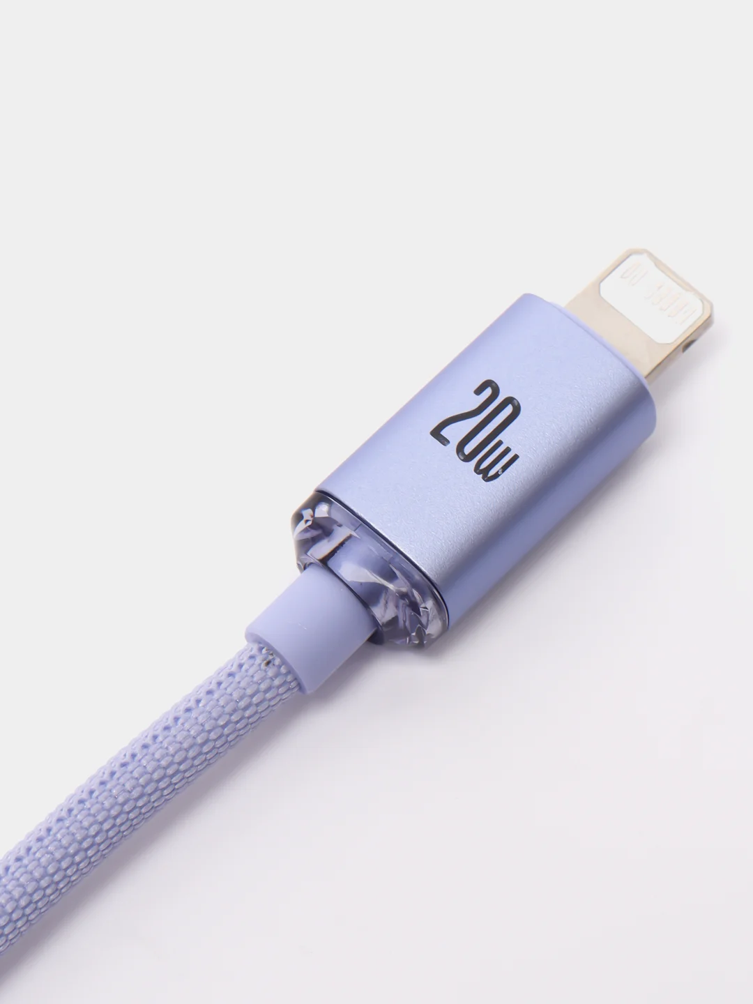 Пурпурный кабель Baseus Crystal Fast Charging Data Cable Type-C to Lightning 20W 1,2-2 m (для iPhone)