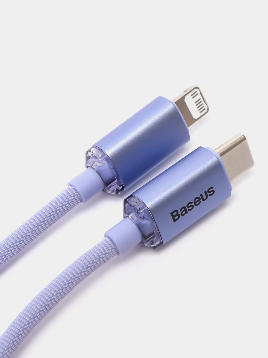 Пурпурный кабель Baseus Crystal Fast Charging Data Cable Type-C to Lightning 20W 1,2-2 m (для iPhone)